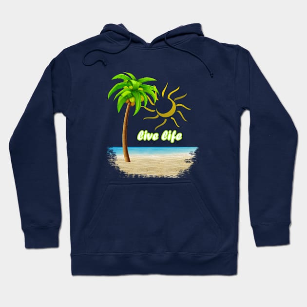 Beach Hoodie by ART&LINES